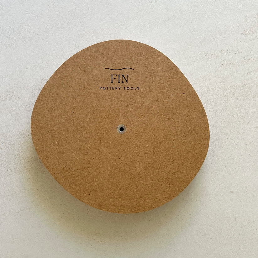 Irregular Round Blate Pottery Form 22cm