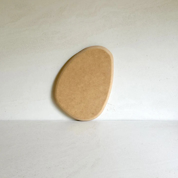 'River Rock' Rounded Triangular Oval Pottery Form