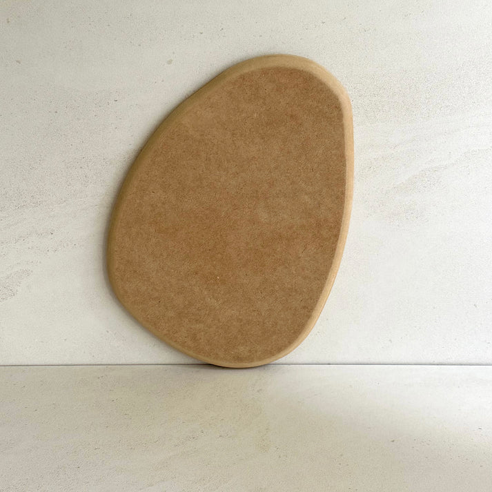 'River Rock' Rounded Triangular Oval Pottery Form