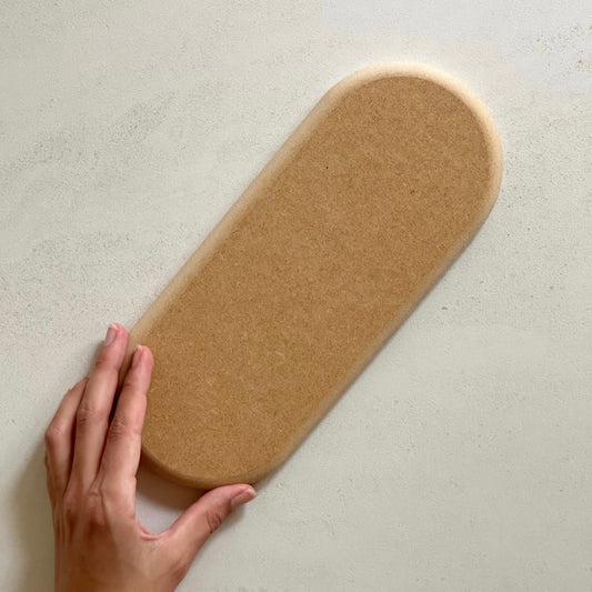 Small Oblong Plate Pottery Form