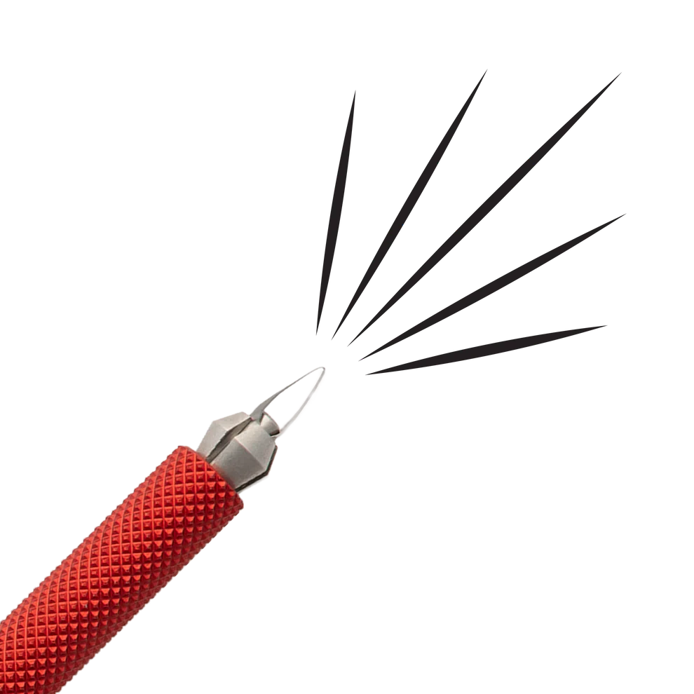Dragonfly Tool, Universal Handle with Fine Pointed Blade