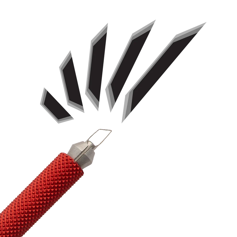 Dragonfly Tool, Universal Handle with Medium Chisel Blade