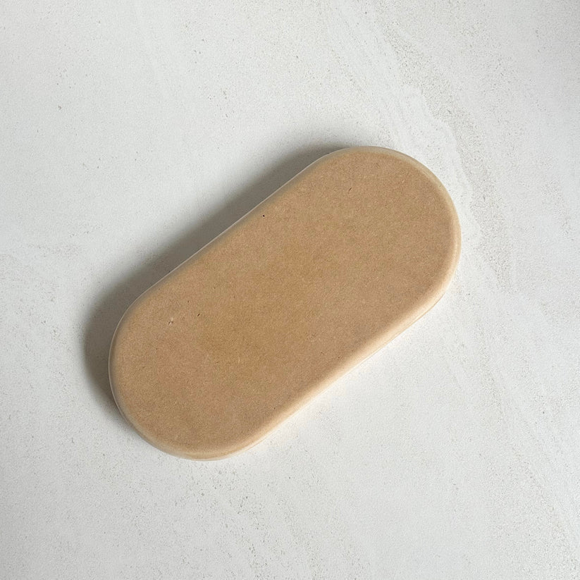 Large Oblong Blate Pottery Form