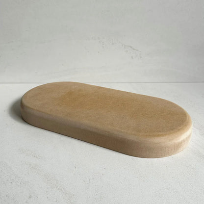 Large Oblong Blate Pottery Form