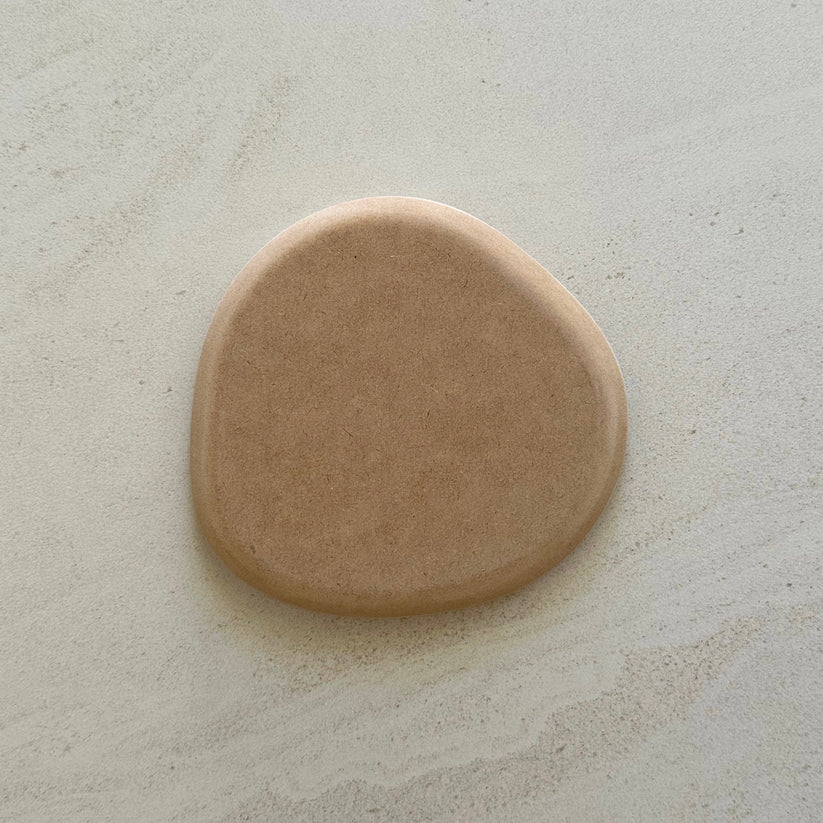Irregular Round Plate Pottery Form 17cm