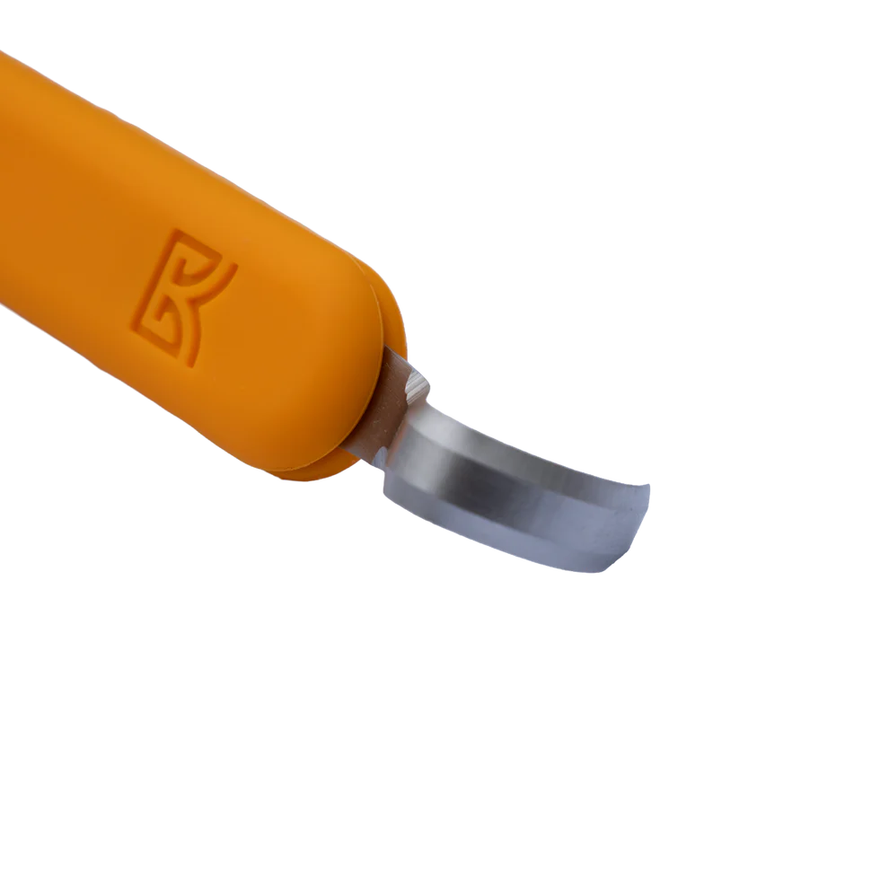 Forge Tool, Yellow Handle with Crescent Blade