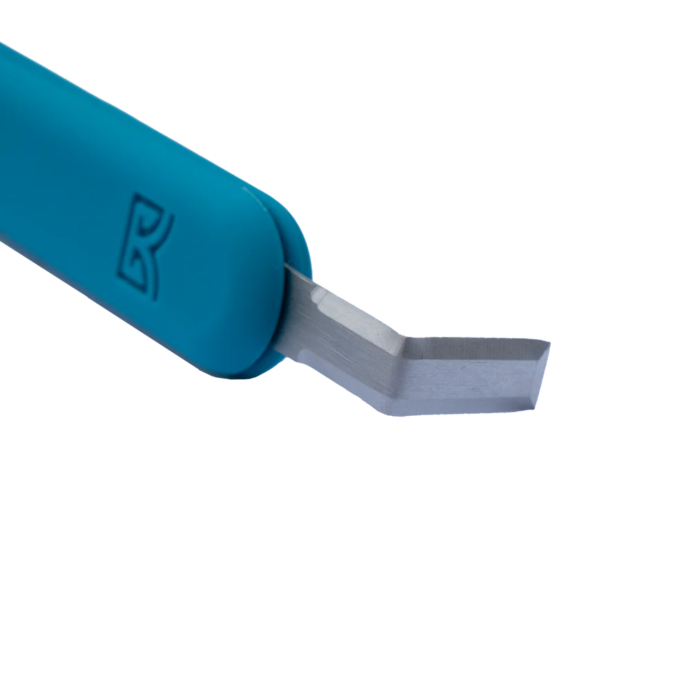 Forge Tool, Teal Handle with Rectangle Blade