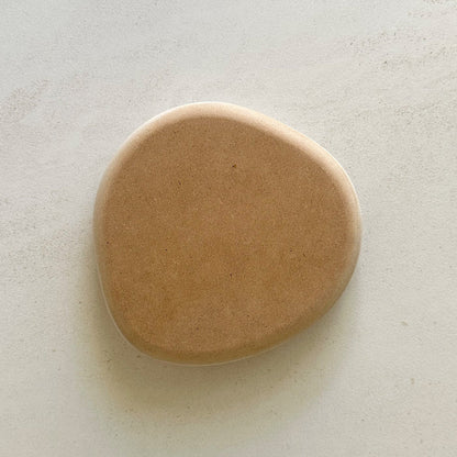 Irregular Round Blate Pottery Form 17cm