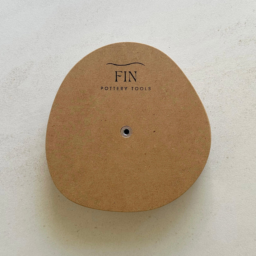 Irregular Round Blate Pottery Form 17cm