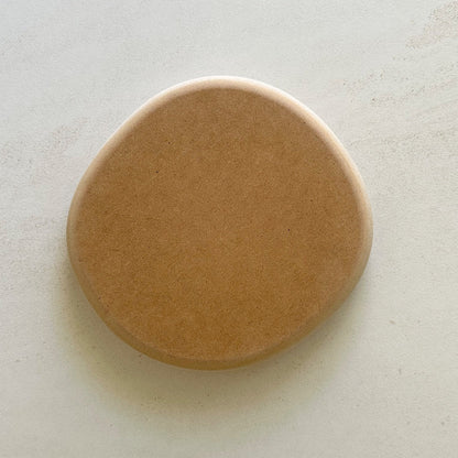 Irregular Round Blate Pottery Form 22cm