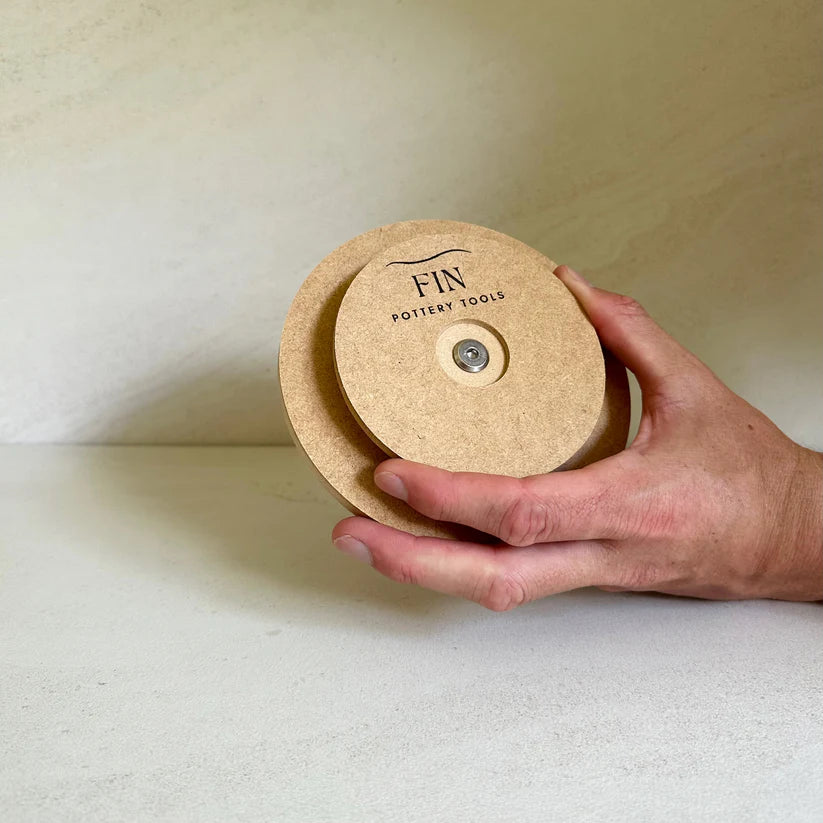 Round Plate Pottery Form 15cm with Roundover Edge