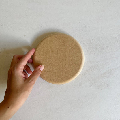 Round Plate Pottery Form 15cm with Roundover Edge