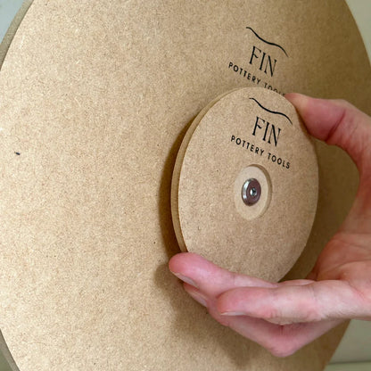 Round Plate Pottery Form 30cm with Roundover Edge