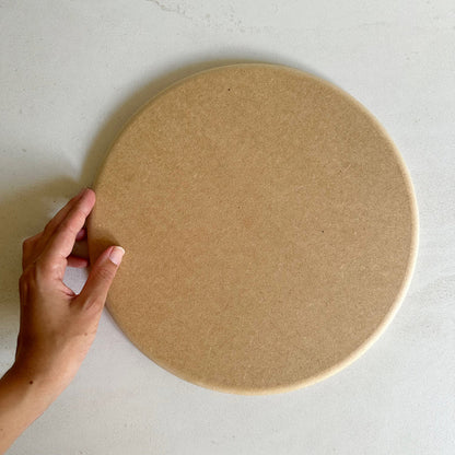 Round Plate Pottery Form 30cm with Roundover Edge