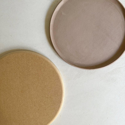 Round Plate Pottery Form 30cm with Roundover Edge