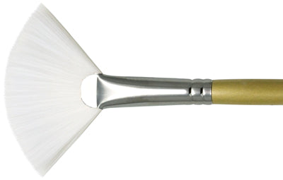 Snowwhite Taklon Fan Blender Brush (L4530)