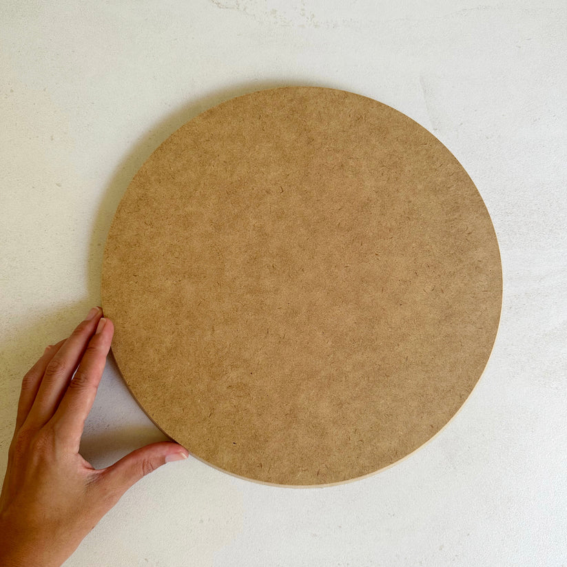 Round Plate Pottery Form 30cm with Bevelled Edge