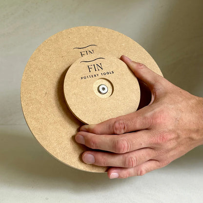 Round Plate Pottery Form 22cm with Roundover Edge