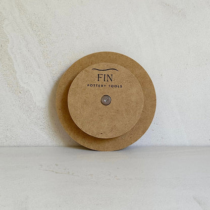 Round Plate Pottery Form 15cm with Bevelled Edge