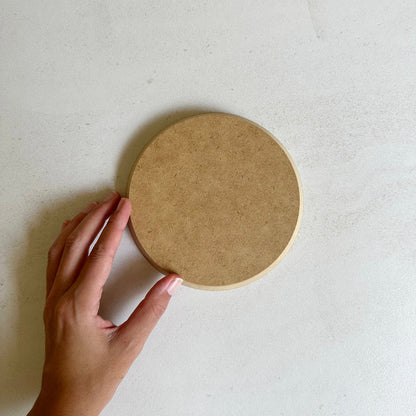 Round Plate Pottery Form 15cm with Bevelled Edge