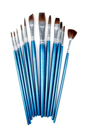 Pony Hair Brush Set 12Pcs